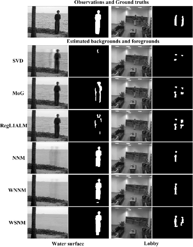 Figure 2 for Weighted Schatten $p$-Norm Minimization for Image Denoising and Background Subtraction