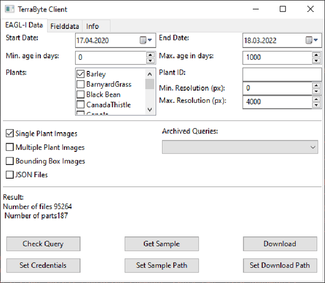 Figure 3 for The TerraByte Client: providing access to terabytes of plant data