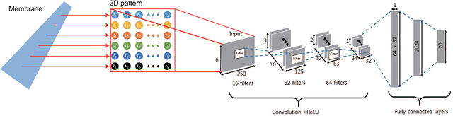 Figure 2 for Fast frequency discrimination and phoneme recognition using a biomimetic membrane coupled to a neural network