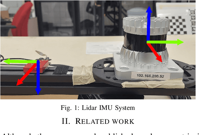 Figure 1 for Motion based Extrinsic Calibration of a 3D Lidar and an IMU