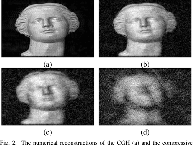 Figure 2 for Depth extraction from a single compressive hologram