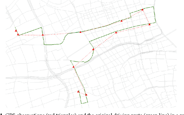 Figure 1 for Feature Engineering for Map Matching of Low-Sampling-Rate GPS Trajectories in Road Network
