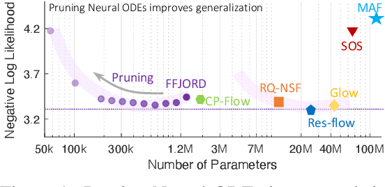 Figure 1 for Sparse Flows: Pruning Continuous-depth Models