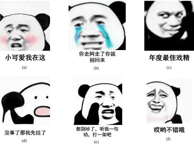 Figure 4 for MemeFaceGenerator: Adversarial Synthesis of Chinese Meme-face from Natural Sentences