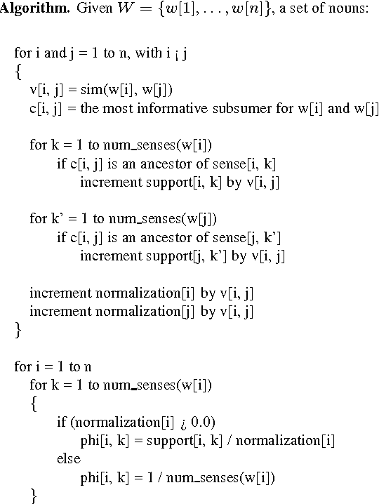 Figure 1 for Disambiguating Noun Groupings with Respect to WordNet Senses