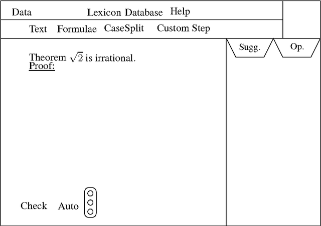 Figure 1 for Designing a GUI for Proofs - Evaluation of an HCI Experiment