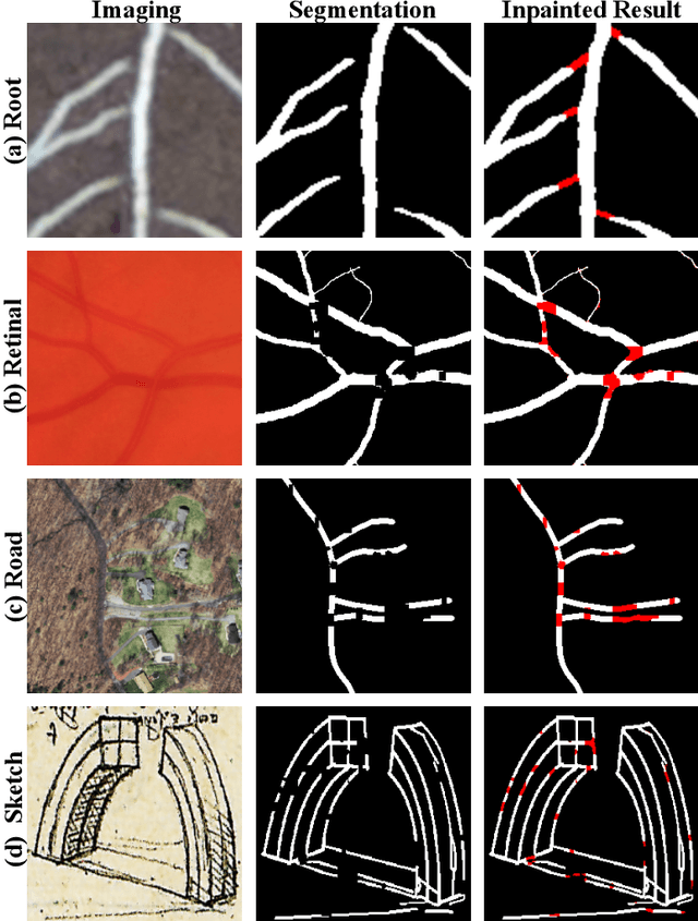 Figure 1 for Blind Inpainting of Large-scale Masks of Thin Structures with Adversarial and Reinforcement Learning