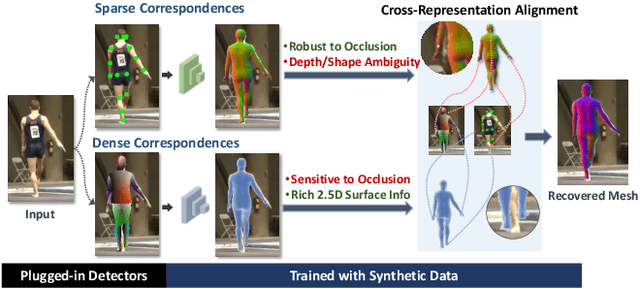 Figure 1 for Self-supervised Human Mesh Recovery with Cross-Representation Alignment