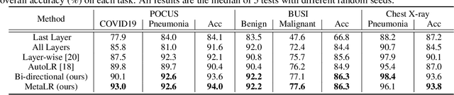 Figure 4 for MetaLR: Layer-wise Learning Rate based on Meta-Learning for Adaptively Fine-tuning Medical Pre-trained Models