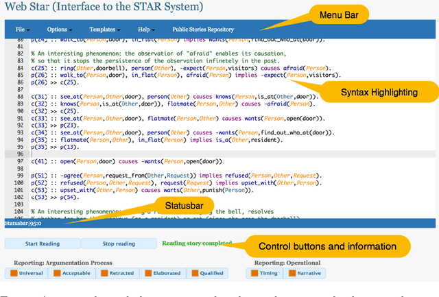 Figure 2 for Web-STAR: Towards a Visual Web-Based IDE for a Story Comprehension System