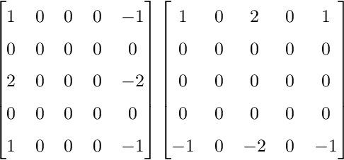Figure 1 for Custom Extended Sobel Filters