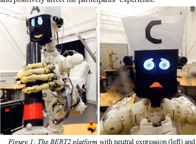 Figure 1 for Believing in BERT: Using expressive communication to enhance trust and counteract operational error in physical Human-Robot Interaction