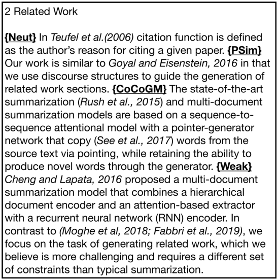 Figure 3 for Generating Related Work