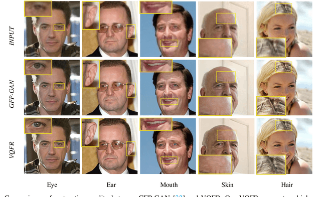 Figure 1 for VQFR: Blind Face Restoration with Vector-Quantized Dictionary and Parallel Decoder
