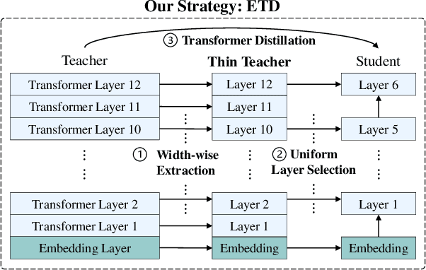 Figure 1 for Extract then Distill: Efficient and Effective Task-Agnostic BERT Distillation