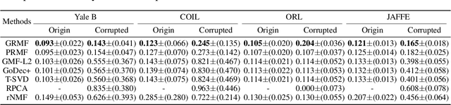 Figure 3 for Robust Matrix Factorization with Grouping Effect