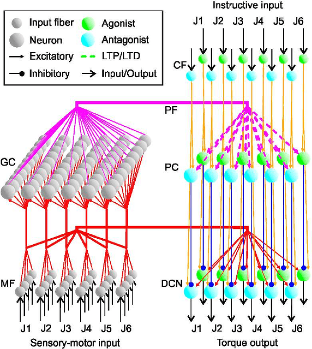 Figure 2 for On robot compliance. A cerebellar control approach