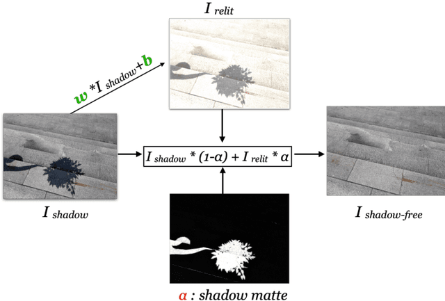 Figure 1 for Physics-based Shadow Image Decomposition for Shadow Removal