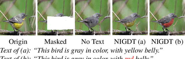 Figure 1 for Neural Image Inpainting Guided with Descriptive Text