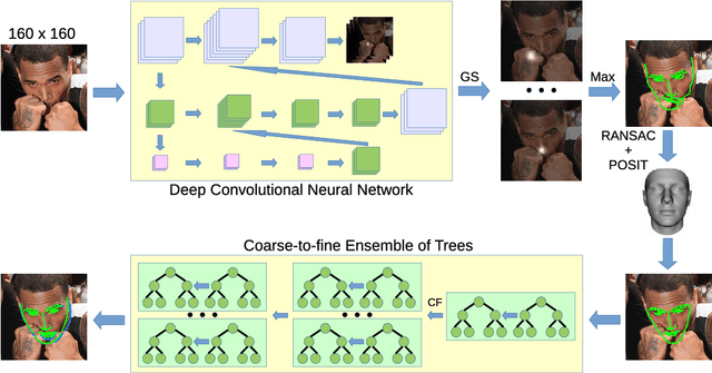 Figure 1 for Face Alignment using a 3D Deeply-initialized Ensemble of Regression Trees