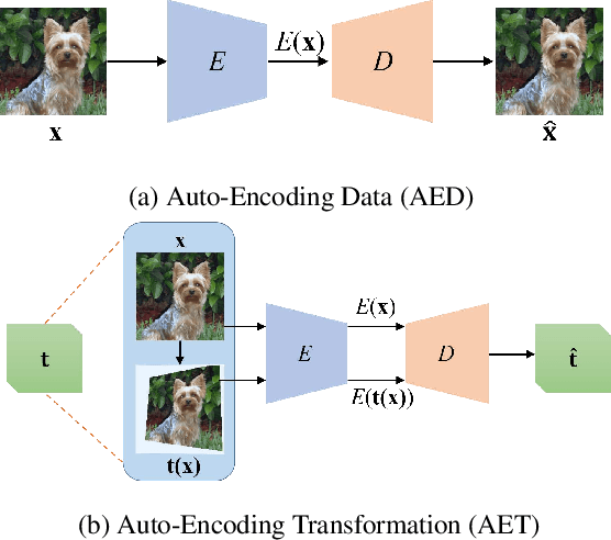 Figure 1 for AET vs. AED: Unsupervised Representation Learning by Auto-Encoding Transformations rather than Data