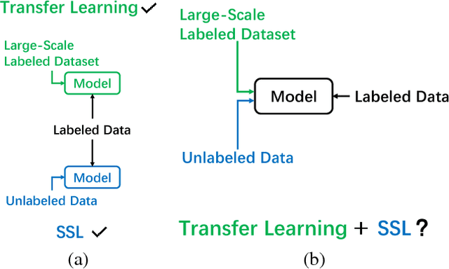 Figure 1 for When Semi-Supervised Learning Meets Transfer Learning: Training Strategies, Models and Datasets