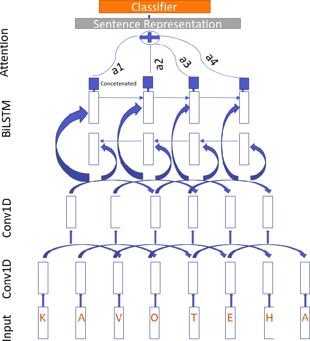 Figure 1 for ULD@NUIG at SemEval-2020 Task 9: Generative Morphemes with an Attention Model for Sentiment Analysis in Code-Mixed Text