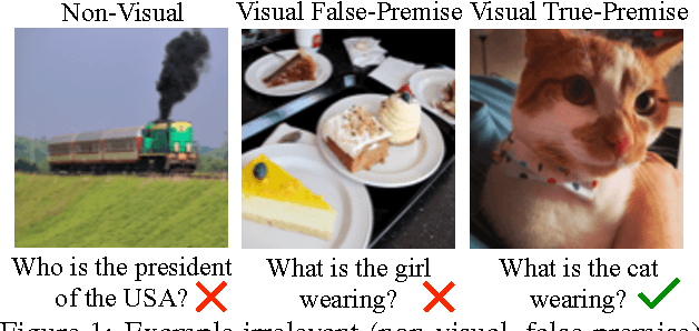 Figure 1 for Question Relevance in VQA: Identifying Non-Visual And False-Premise Questions