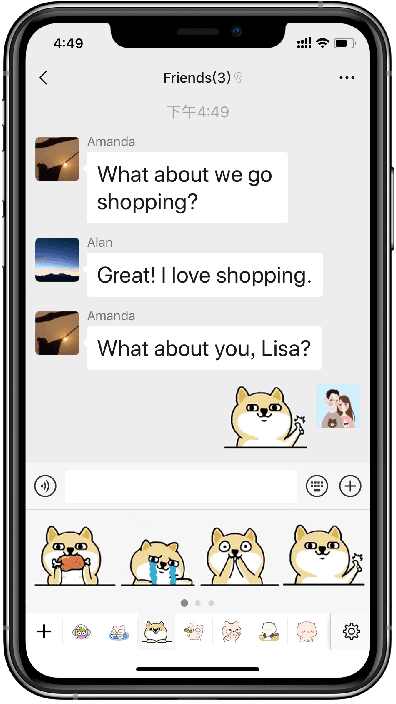 Figure 1 for Learning to Respond with Your Favorite Stickers: A Framework of Unifying Multi-Modality and User Preference in Multi-Turn Dialog