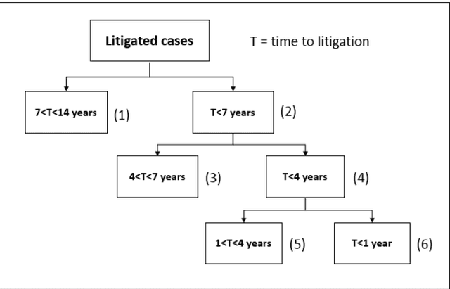 Figure 3 for Predicting litigation likelihood and time to litigation for patents