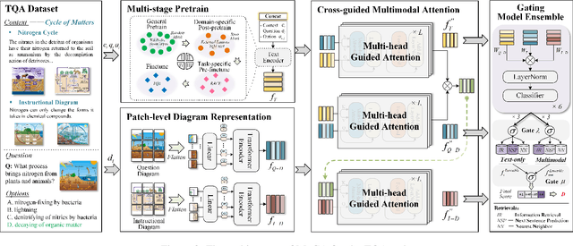Figure 3 for MoCA: Incorporating Multi-stage Domain Pretraining and Cross-guided Multimodal Attention for Textbook Question Answering