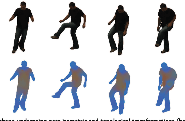 Figure 4 for Diffusion framework for geometric and photometric data fusion in non-rigid shape analysis