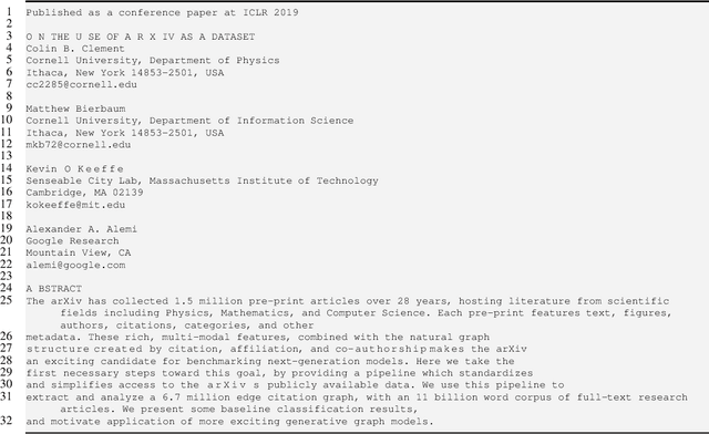 Figure 2 for On the Use of ArXiv as a Dataset