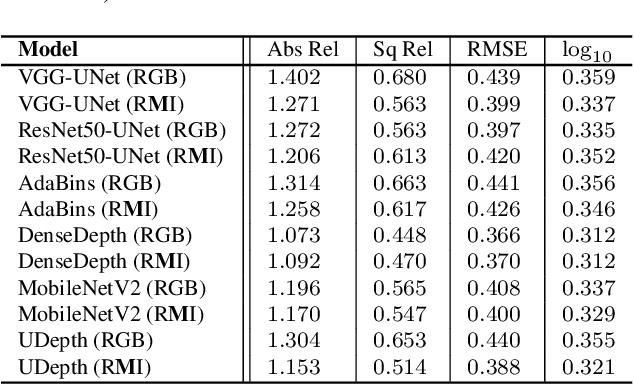 Figure 4 for UDepth: Fast Monocular Depth Estimation for Visually-guided Underwater Robots