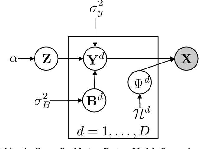 Figure 1 for General Latent Feature Models for Heterogeneous Datasets