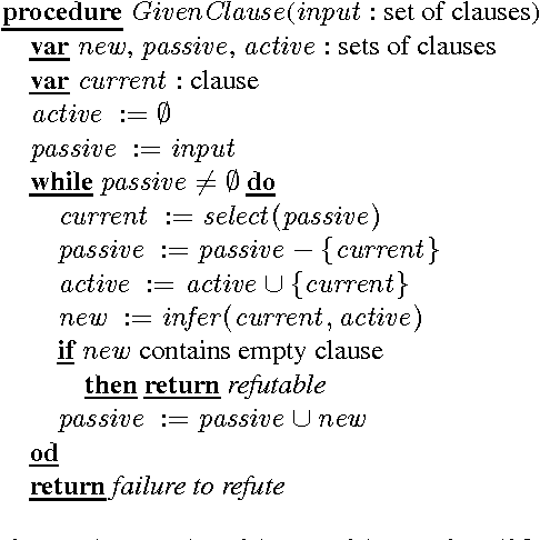 Figure 1 for New Implementation Framework for Saturation-Based Reasoning