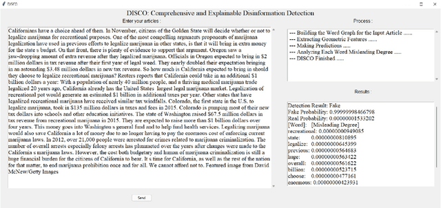 Figure 3 for DISCO: Comprehensive and Explainable Disinformation Detection