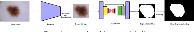 Figure 1 for Detector-SegMentor Network for Skin Lesion Localization and Segmentation