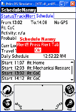 Figure 4 for ScheduleNanny: Using GPS to Learn the User's Significant Locations, Travel Times and Schedule