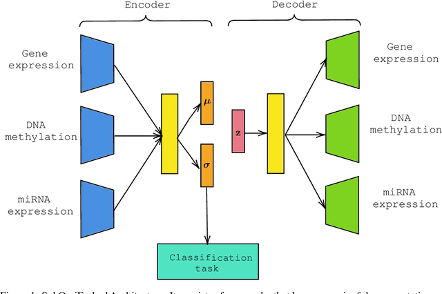 Figure 2 for SubOmiEmbed: Self-supervised Representation Learning of Multi-omics Data for Cancer Type Classification