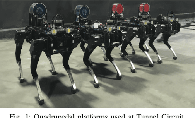 Figure 1 for Mine Tunnel Exploration using Multiple Quadrupedal Robots