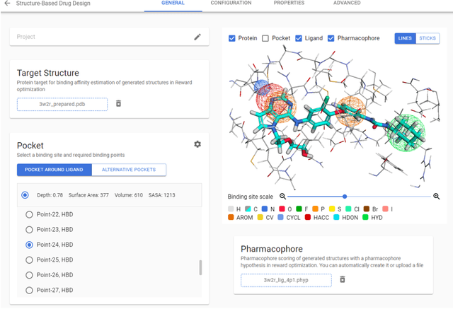 Figure 2 for Chemistry42: An AI-based platform for de novo molecular design