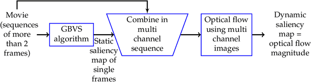Figure 3 for Dynamical optical flow of saliency maps for predicting visual attention