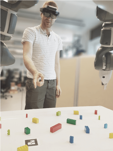 Figure 1 for Exploring Temporal Dependencies in Multimodal Referring Expressions with Mixed Reality