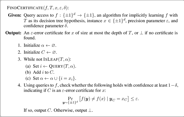 Figure 1 for Provably efficient, succinct, and precise explanations