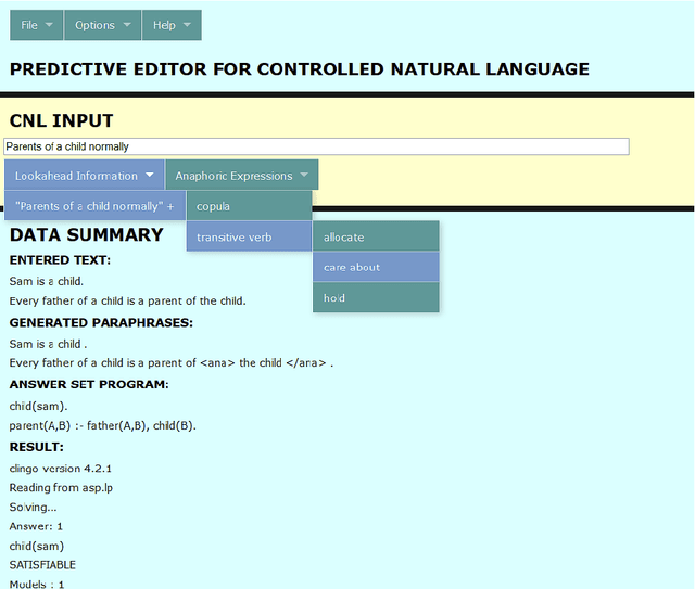 Figure 2 for Architecture of a Web-based Predictive Editor for Controlled Natural Language Processing