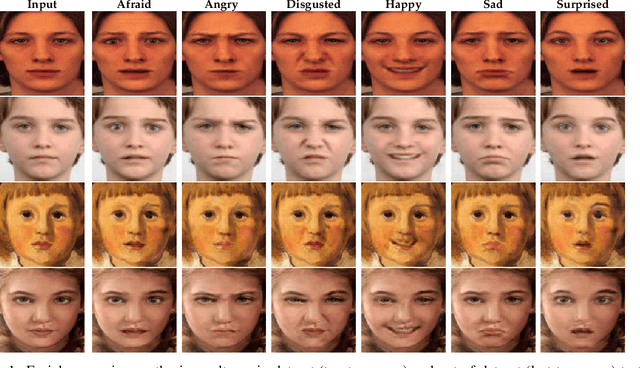 Figure 1 for US-GAN: On the importance of Ultimate Skip Connection for Facial Expression Synthesis