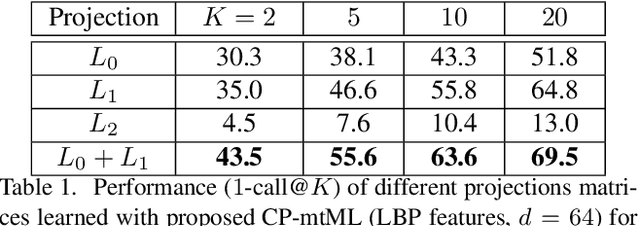 Figure 2 for CP-mtML: Coupled Projection multi-task Metric Learning for Large Scale Face Retrieval