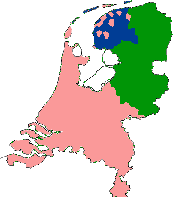 Figure 1 for Estimating the Level and Direction of Phonetic Dialect Change in the Northern Netherlands