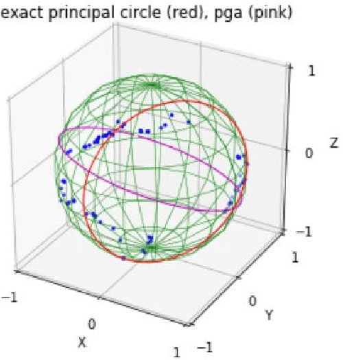 Figure 1 for Spherical Principal Curves